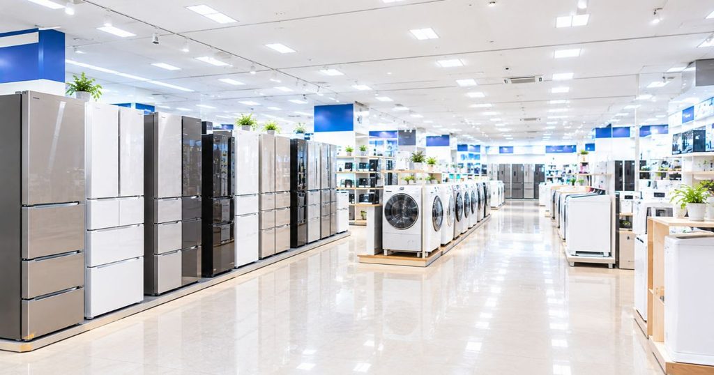 家電量販店の店内