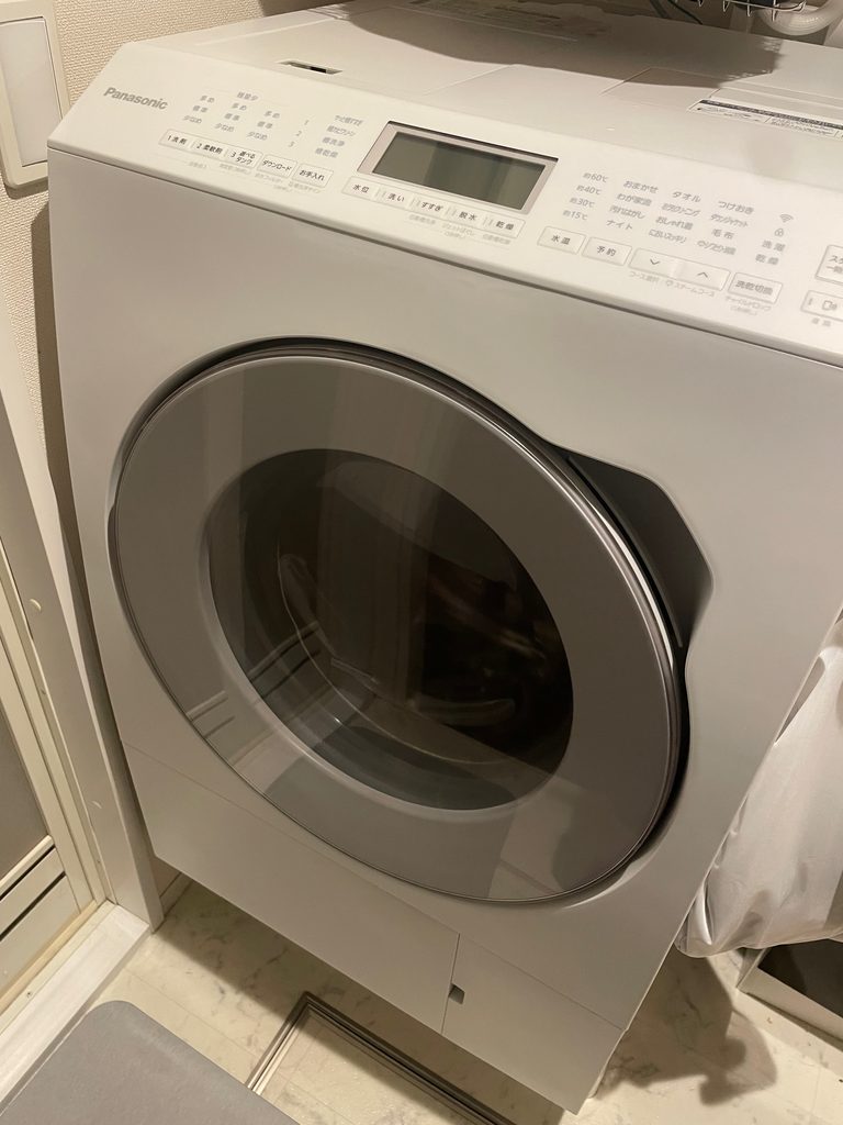 購入したパナソニックのドラム式洗濯機